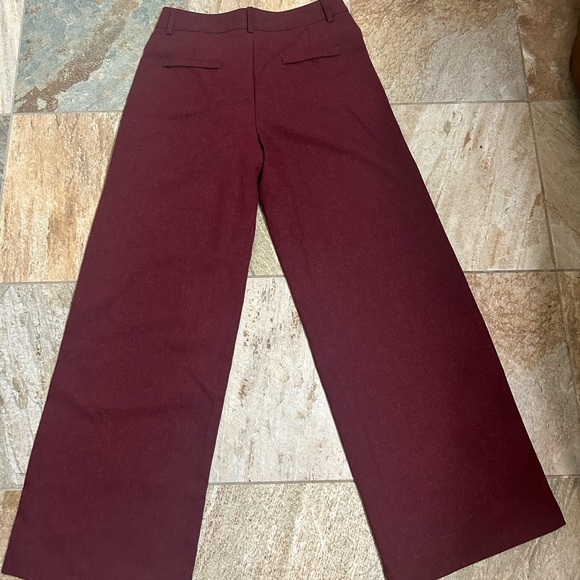 SHEIN Women’s Maroon Wide-Leg Dress Pants - Picture 2 of 4